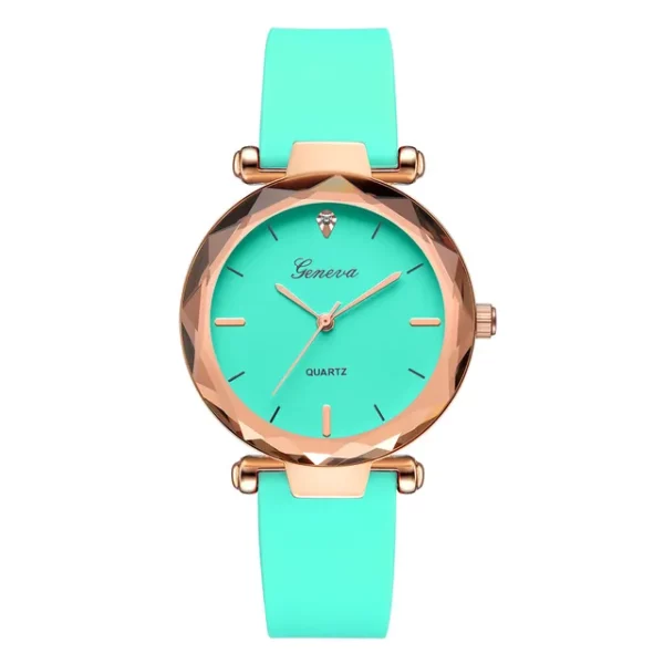 Relojes mujer Fashion ladies wrist watches Womens clock Round glass silicone strap wrist watch for women ladies wrist watches - immagine 13