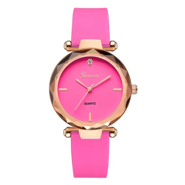 Relojes mujer Fashion ladies wrist watches Womens clock Round glass silicone strap wrist watch for women ladies wrist watches - immagine 7
