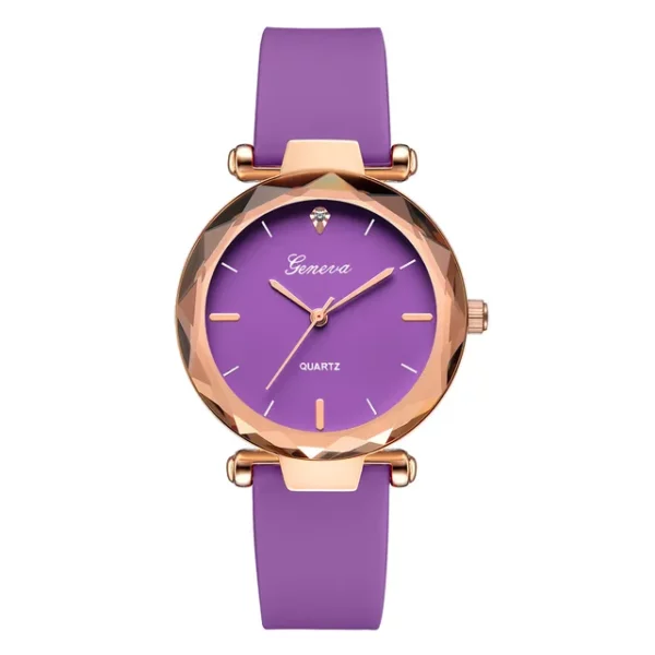 Relojes mujer Fashion ladies wrist watches Womens clock Round glass silicone strap wrist watch for women ladies wrist watches - immagine 15